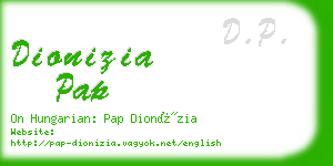 dionizia pap business card
